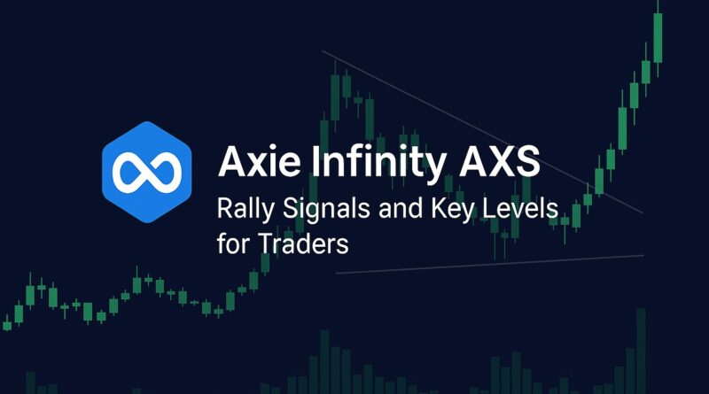 Axie Infinity AXS rally chart showing breakout signals, resistance zone, and liquidity levels