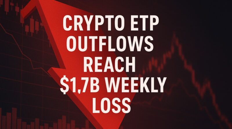 Crypto ETP Outflows dominate headline as $1.7B exits digital asset products in one week