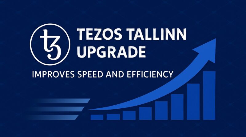 Tezos Tallinn upgrade featured image showing faster blocks and validator participation