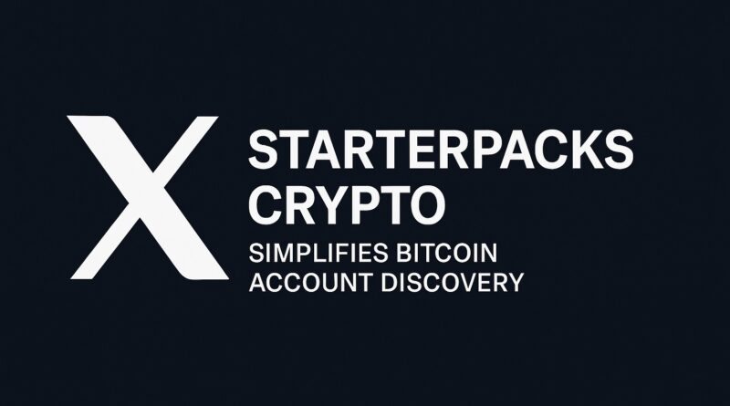 X Starterpacks Crypto featured image showing curated Bitcoin account discovery
