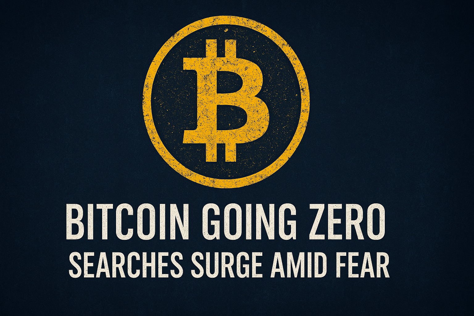 Bitcoin Going Zero Searches Surge Amid Fear
