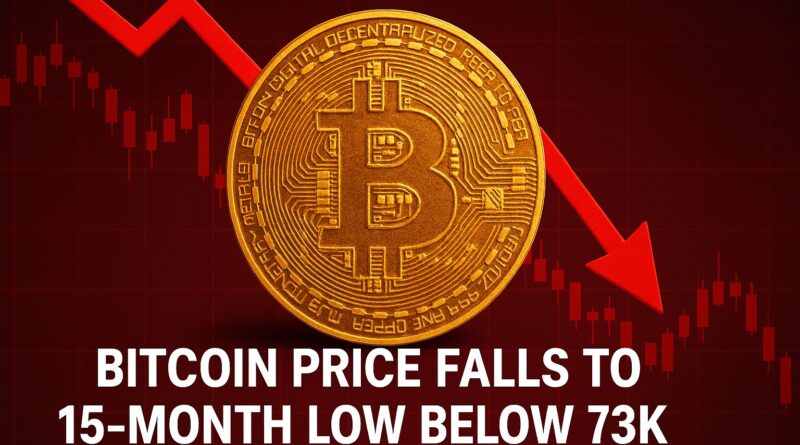 Bitcoin Price drops below 73K as market hits 15-month low with red candles
