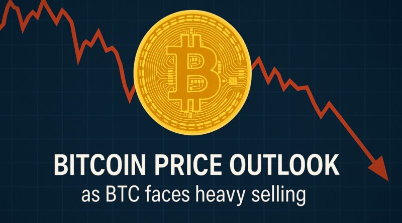 Bitcoin Price Outlook showing BTC decline and heavy selling pressure