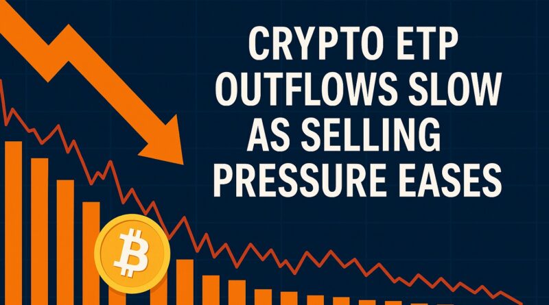 Crypto ETP Outflows slow as selling pressure eases amid record trading volume