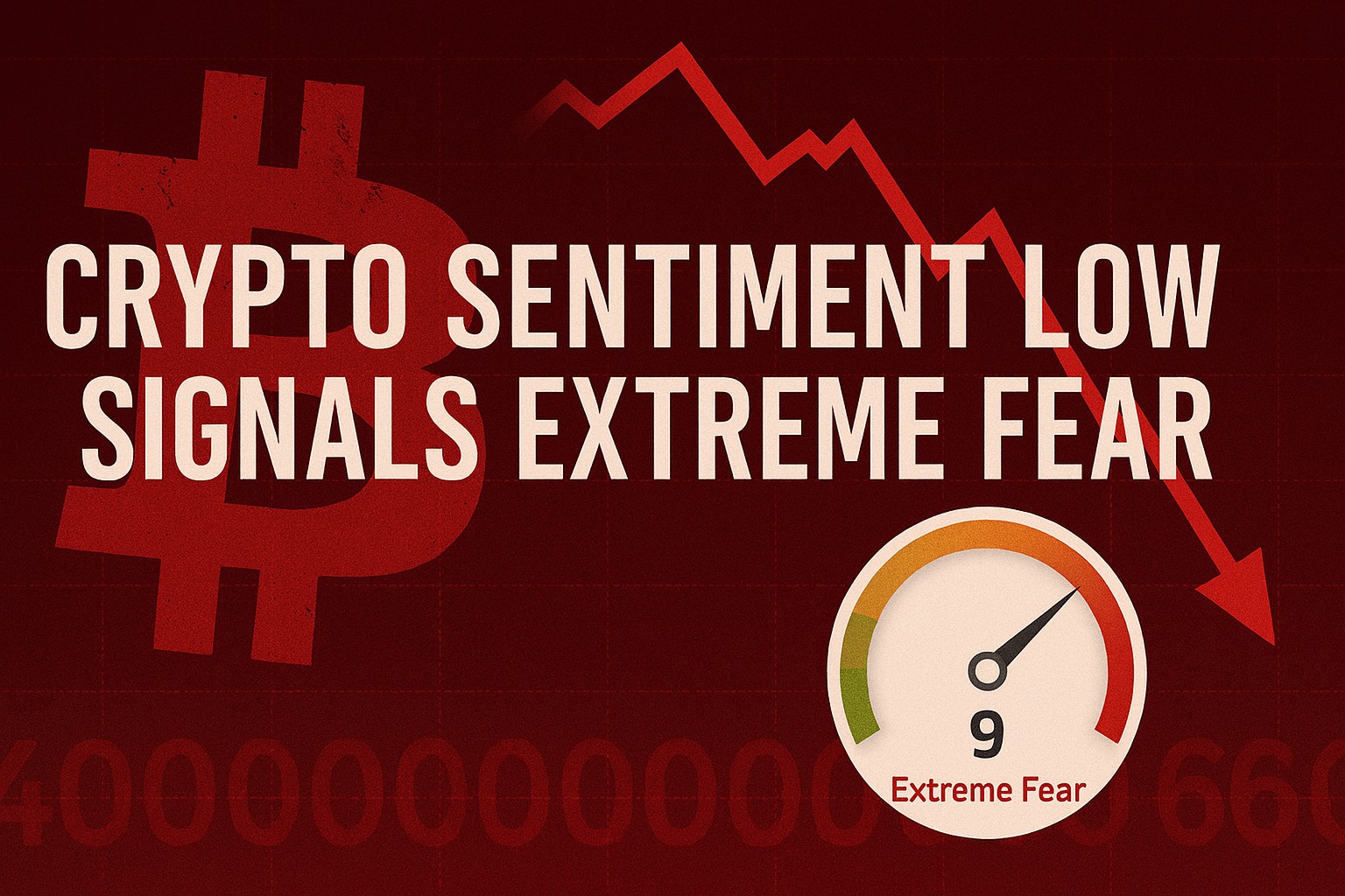 Crypto Sentiment Low as Bitcoin Drops to 60000