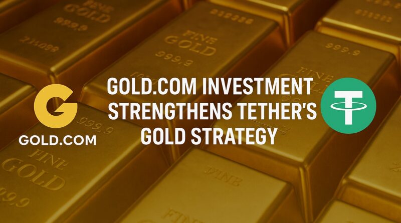 Gold.com Investment strengthens Tether’s gold strategy with blockchain integration and physical bullion partnership