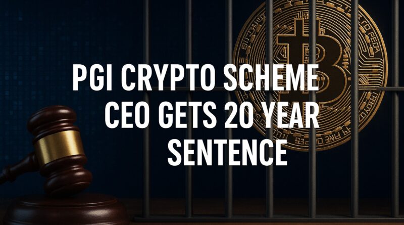 PGI Crypto Scheme CEO sentenced to 20 years for global crypto fraud
