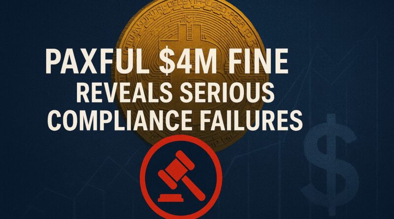 Paxful $4M Fine featured image showing compliance failures in crypto sector