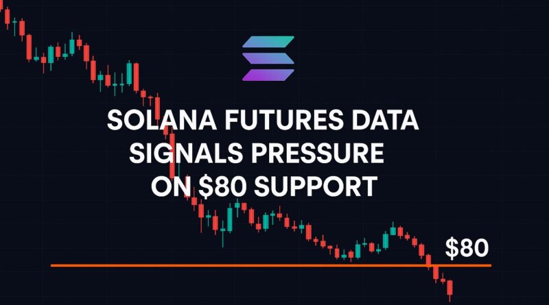 Solana Futures Data signals pressure on $80 support with bearish chart and candlestick patterns
