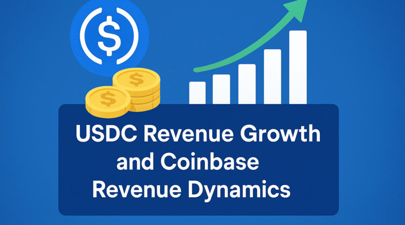 USDC Revenue Growth featured image showing Coinbase dynamics and stablecoin adoption