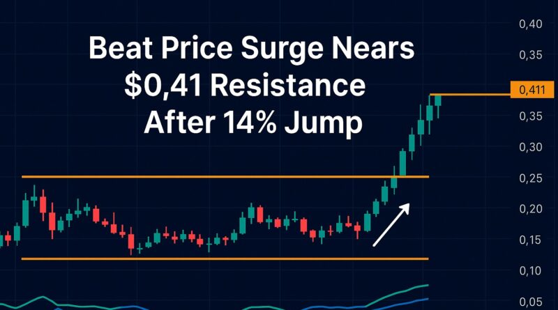 Beat Price Surge nears $0.41 resistance after 14% jump with rising volume