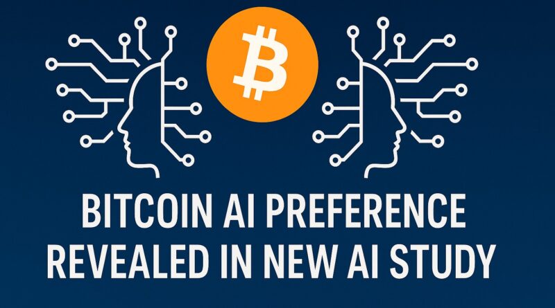 Bitcoin AI Preference visual showing AI models favoring Bitcoin