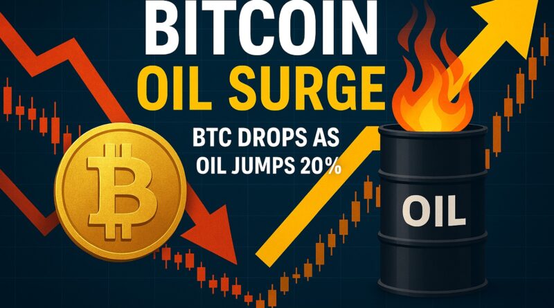 Bitcoin Oil Surge: BTC Drops as Oil Jumps 20% - Market Volatility Visualized