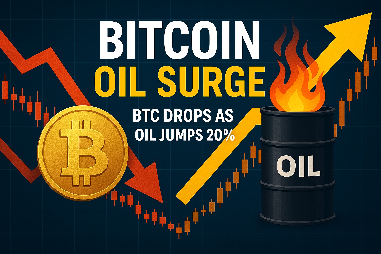 Bitcoin Oil Surge: BTC Drops as Oil Jumps 20%