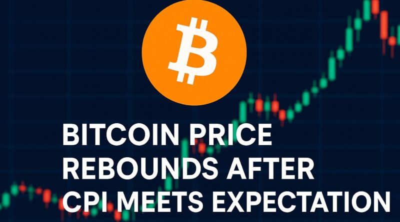 Bitcoin Price rebounds after CPI meets expectations with candlestick chart