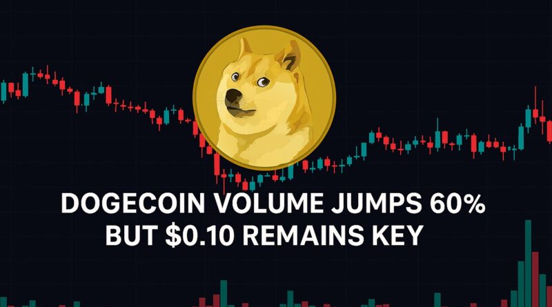 Dogecoin Volume surge highlights resistance at $0.10 with rising market interest