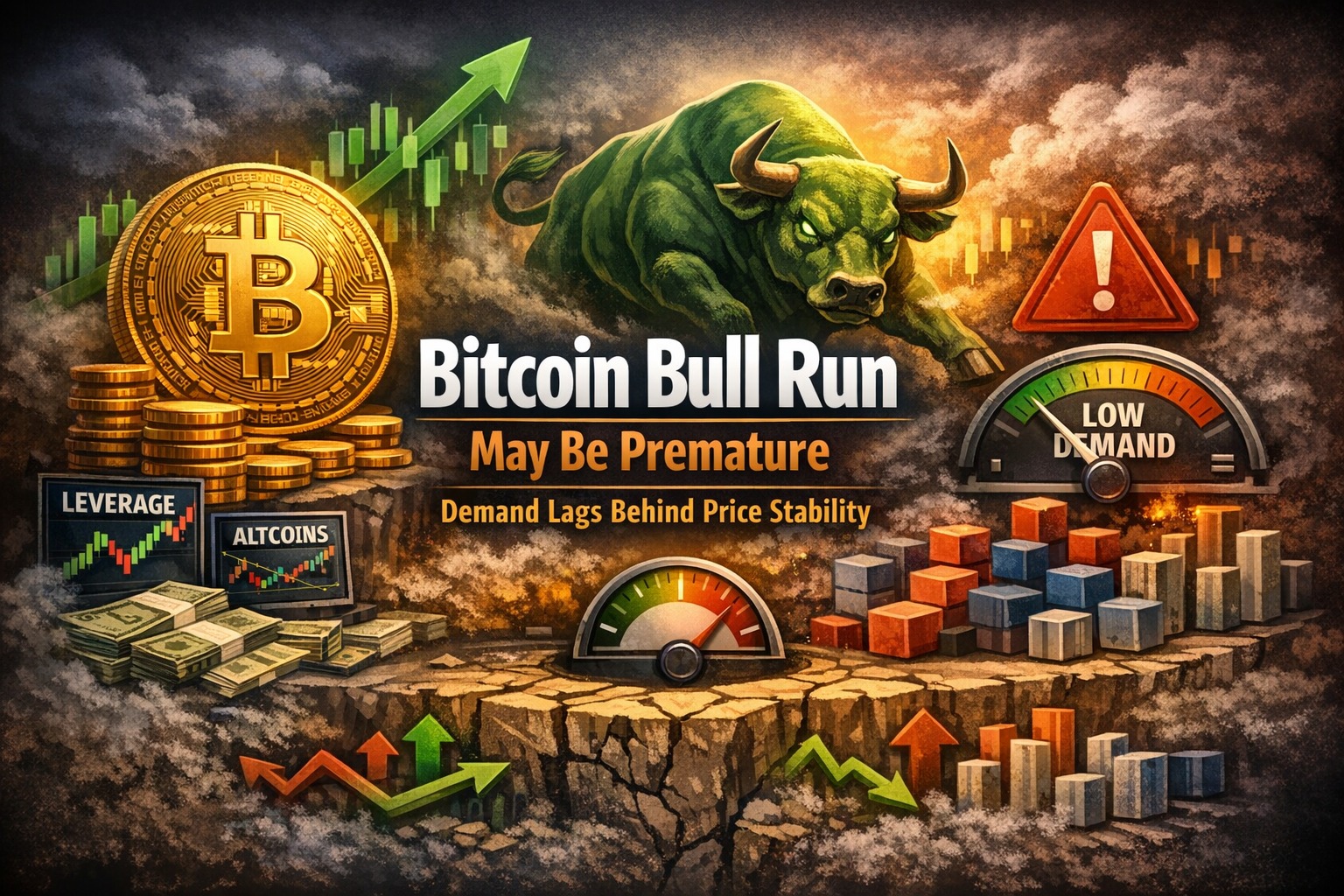 Bitcoin Bull Run May Be Premature as Demand Lags Behind Price Stability