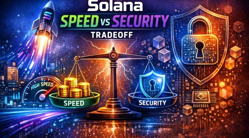 Solana Speed Tradeoff featured image showing balance between speed and security in blockchain performance