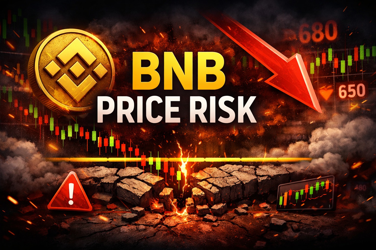 BNB Price Risk Grows After $680 Rejection, But This Is Not a Clean Breakdown Yet
