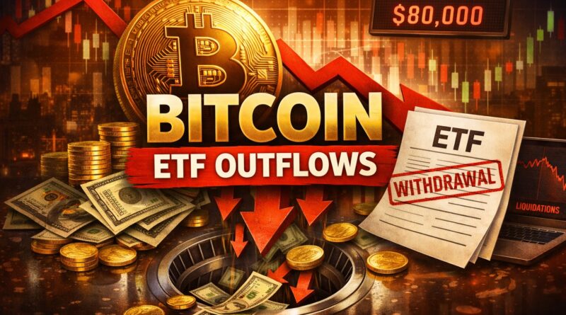 Bitcoin ETF outflows highlight $268M withdrawals as BTC stalls near $80K, showing institutional demand pressure and macro caution.