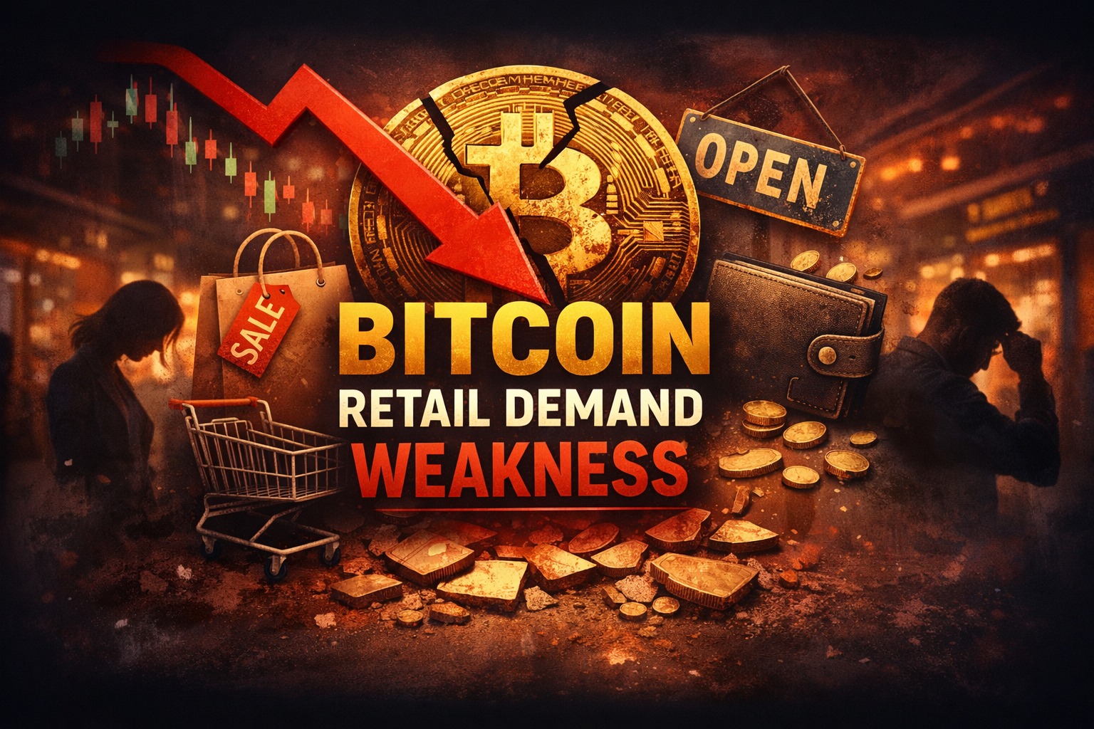 Bitcoin Retail Demand Drops as Futures Selling Takes Control of BTC Price Action