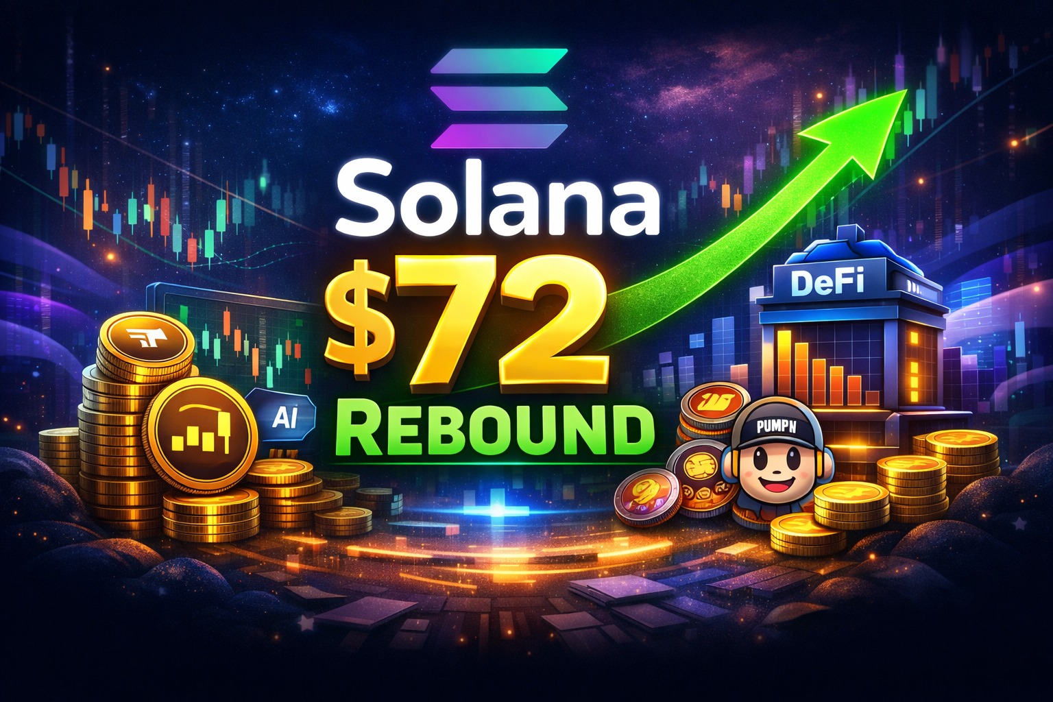 Solana Reclaims $72 as Tokenized Stock Demand Meets Weak TVL Data