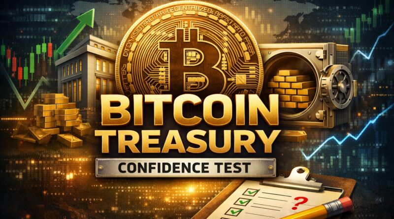 Strategy Bitcoin purchase visual showing a golden Bitcoin coin at the center with a corporate building and vault in the background - symbolizing confidence restoration after the 32 BTC sale and renewed accumulation conviction.