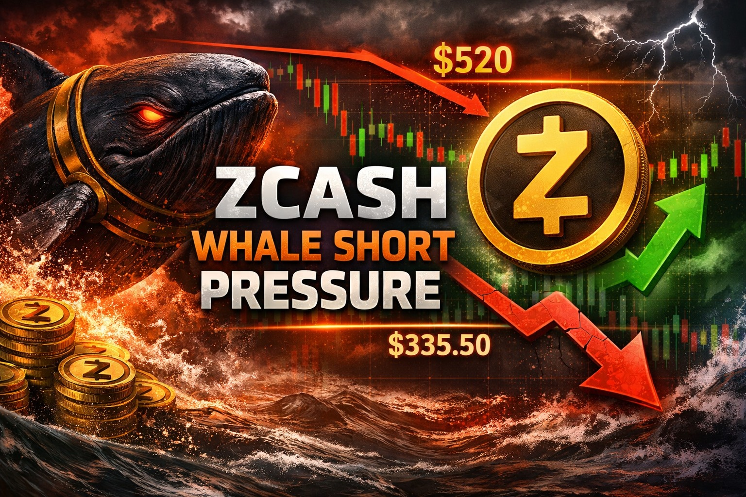 Zcash Whale Short Tests ZEC Buyers Near Key Resistance